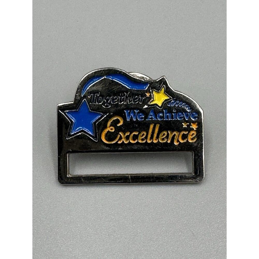 Together We Achieve Excellence Lapel Pin Brooch Badge